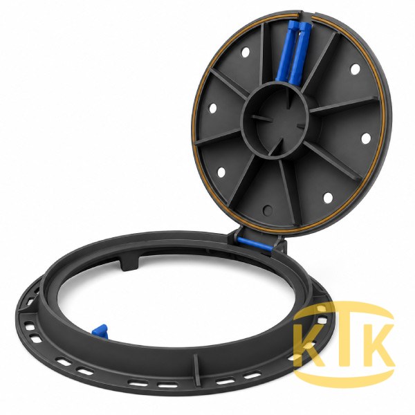 Döküm Yuvarlak Rögar Kapağı Takımı Ø600 mm D400 (DKT-600-D3)