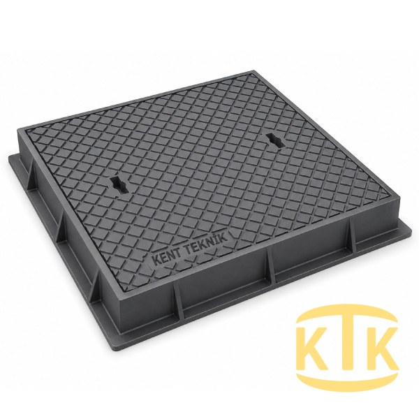 Döküm Yuvarlak Rögar Kapağı Takımı Ø600 mm D400 (DKT-600-D9) - Döküm Rögar Kapakları