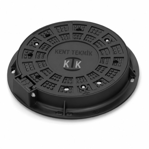 Döküm Yuvarlak Rögar Kapağı Takımı Ø600 mm D400 (DKT-600-D) - Döküm Rögar Kapakları