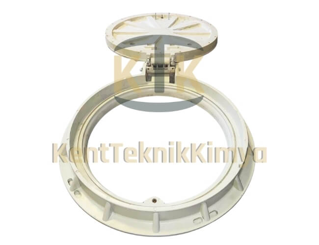 Kompozit Rögar Kapağı Takımı ø 600 mm Menteşeli - Rögar Kapak