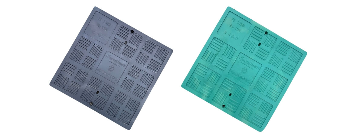 Kompozit Kare Rögar Kapağı Takımı 670x670 mm C250 - Kompozit Kare Rögar Kapakları