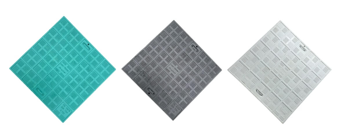 Kompozit Kare Rögar Kapağı Takımı 1000x1000 mm B125 - Kompozit Kare Rögar Kapakları