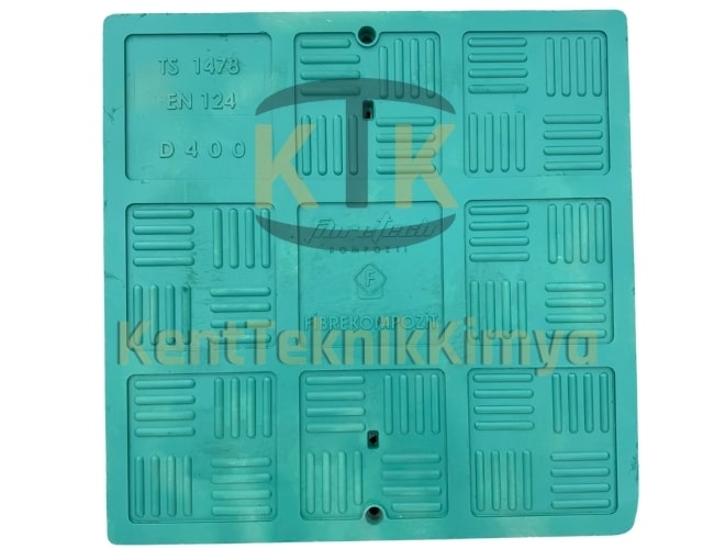 Kompozit Kare Rögar Kapağı Takımı 670x670 mm - Rögar Kapak