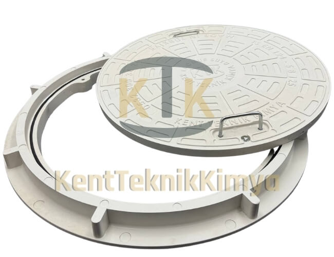 Kompozit Rögar Kapağı Takımı ø600mm TT1 Eko Serisi - Rögar Kapak